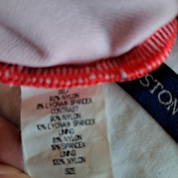 Boston Proper Bathing Suit Corral Red Size  4 EUC Excellent Quality Super Soft - Picture 6 of 6